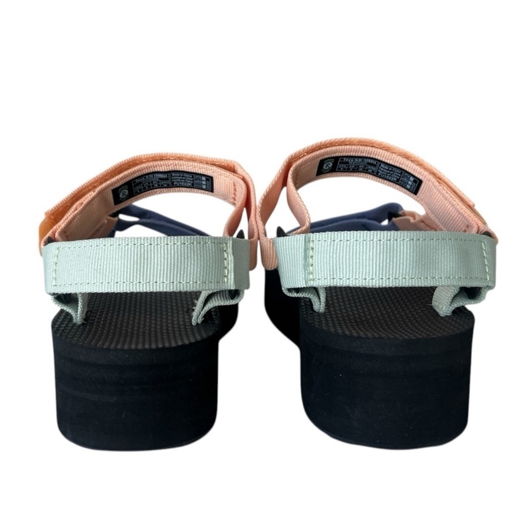 Free People Teva Flatform Platform Universal Light Weight Colorblock Sandals New - Picture 13 of 16